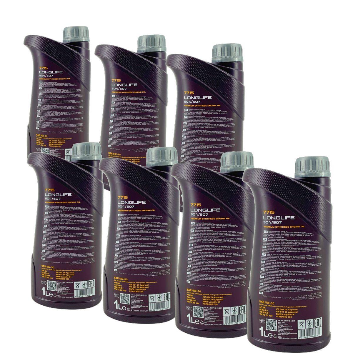 Mannol Longlife 504/507 5W-30 7x1 Liter