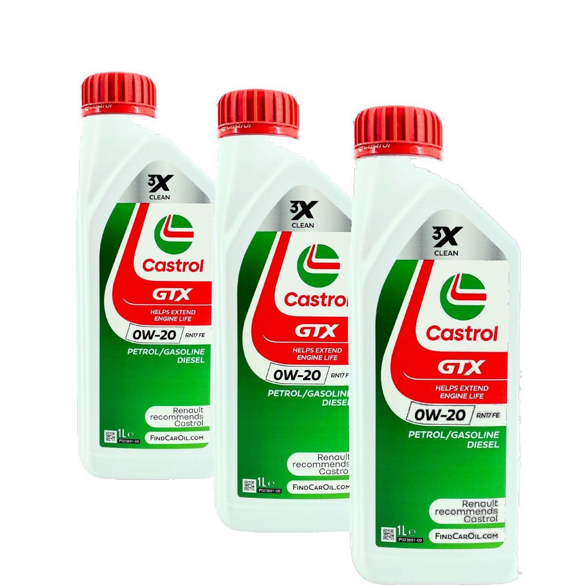 Castrol GTX 0W-20 RN17 FE 3x1 Liter