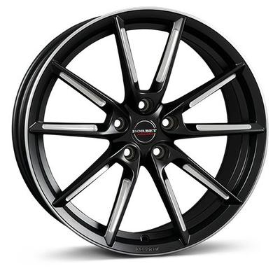 BORBET DESIGN LX black matt spoke rim polished 8.5Jx19 5x112 ET40