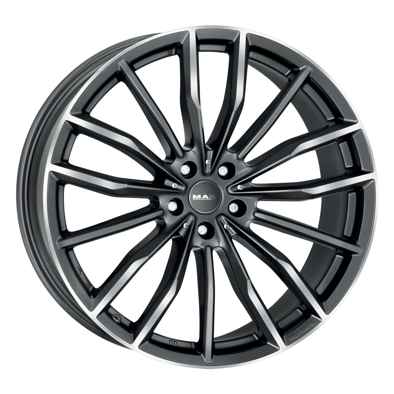 MAK RAPP-D gun metal mirror face 11.5Jx21 5x120 ET38