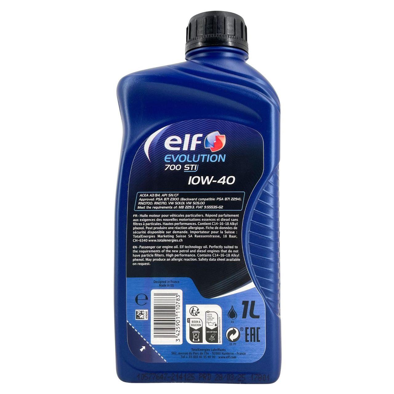 Elf Evolution 700 STI 10W-40 1 Liter