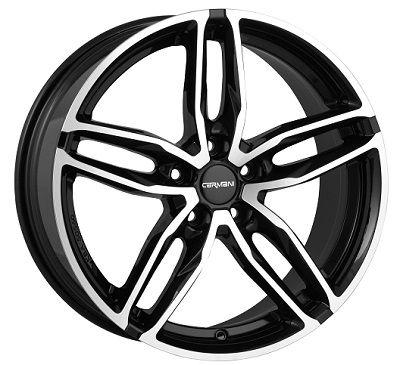 CARMANI 13 TWINMAX schwarz poliert 8.5Jx19 5x112 ET35