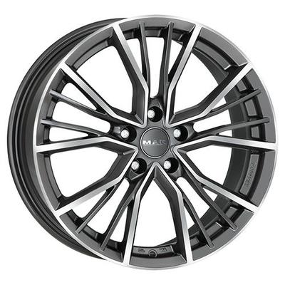 MAK UNION gun metal mirror face 10.0Jx22 5x112 ET19
