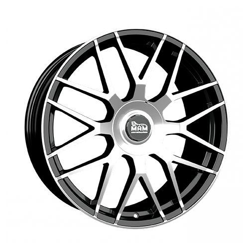 MAM WHEELS MAM GT1 black front polished 8.5Jx19 5x100 ET45