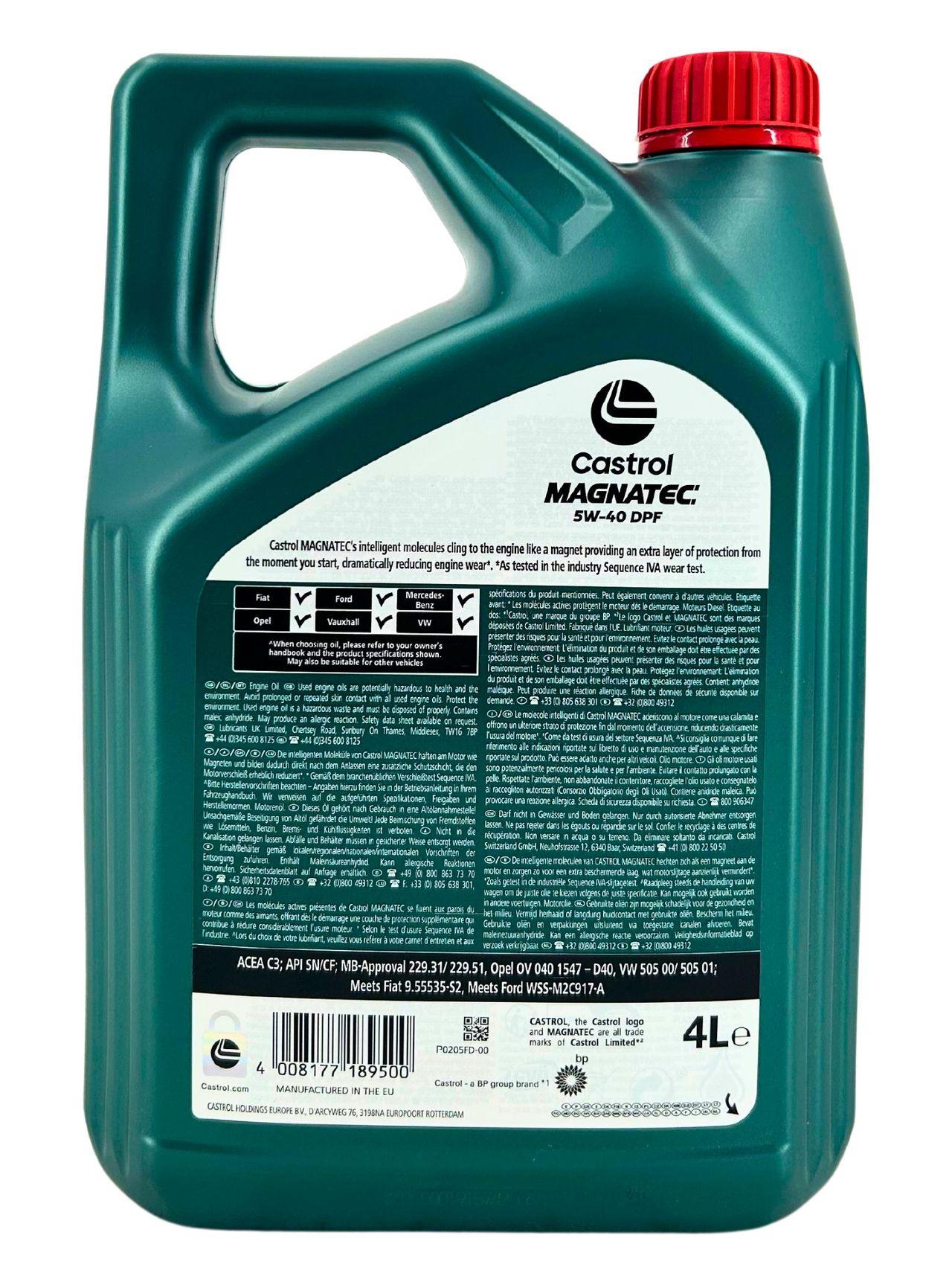 Castrol Magnatec 5W-40 DPF 4 Liter