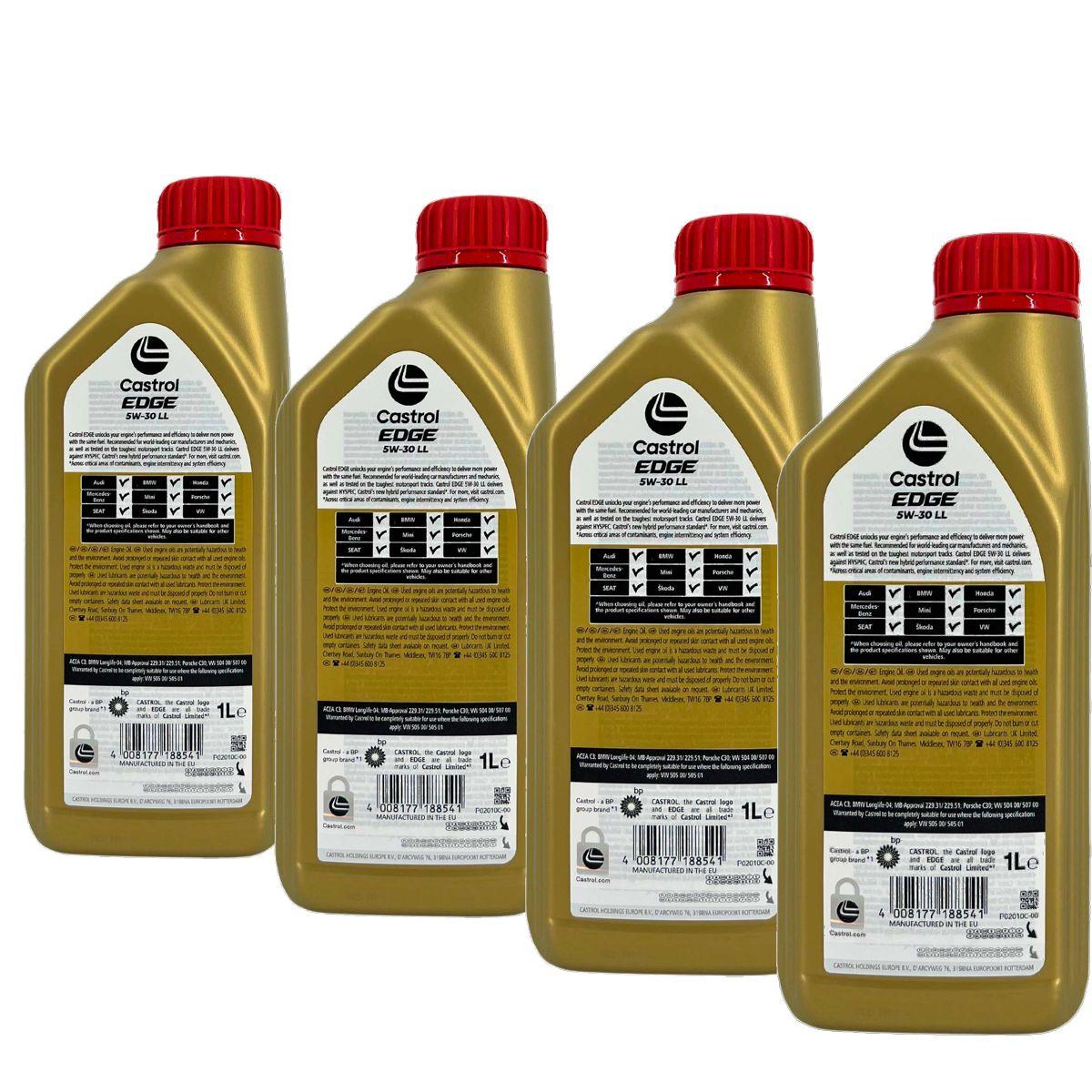 Castrol Edge 5W-30 LL 4x1 Liter