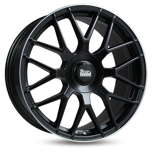 MAM WHEELS MAM GT1 matt black lip polished 7.5Jx17 5x100 ET30