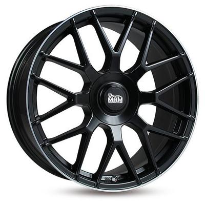 MAM WHEELS MAM GT.1 matt black lip polish 8.5Jx19 5x100 ET30