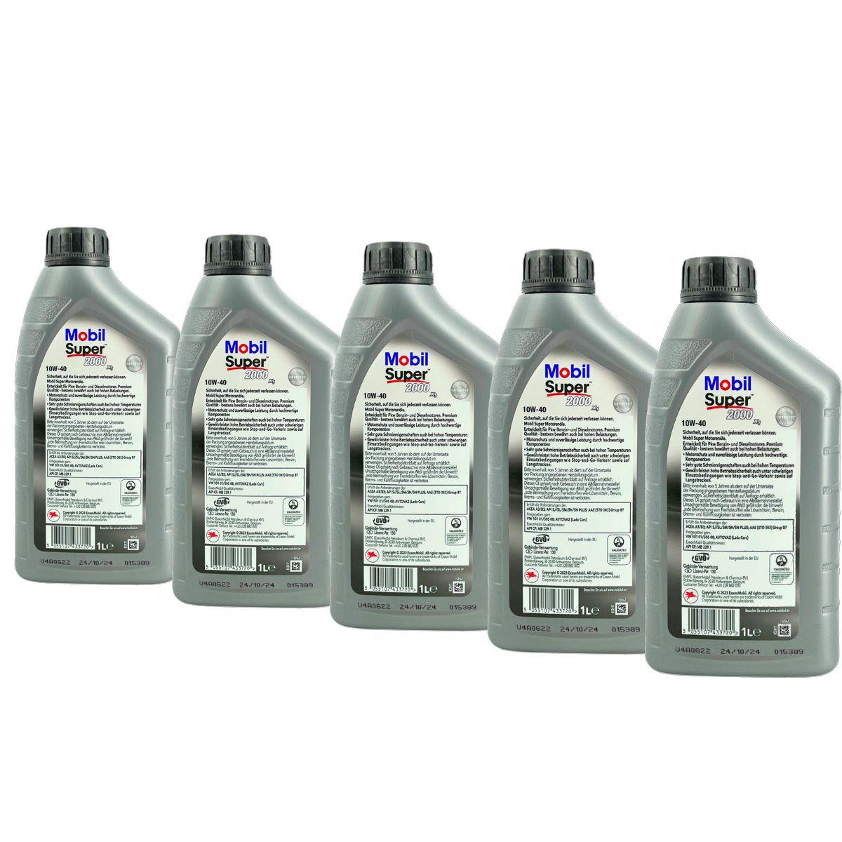 Mobil Super 2000 X1 10W-40 5x1 Liter