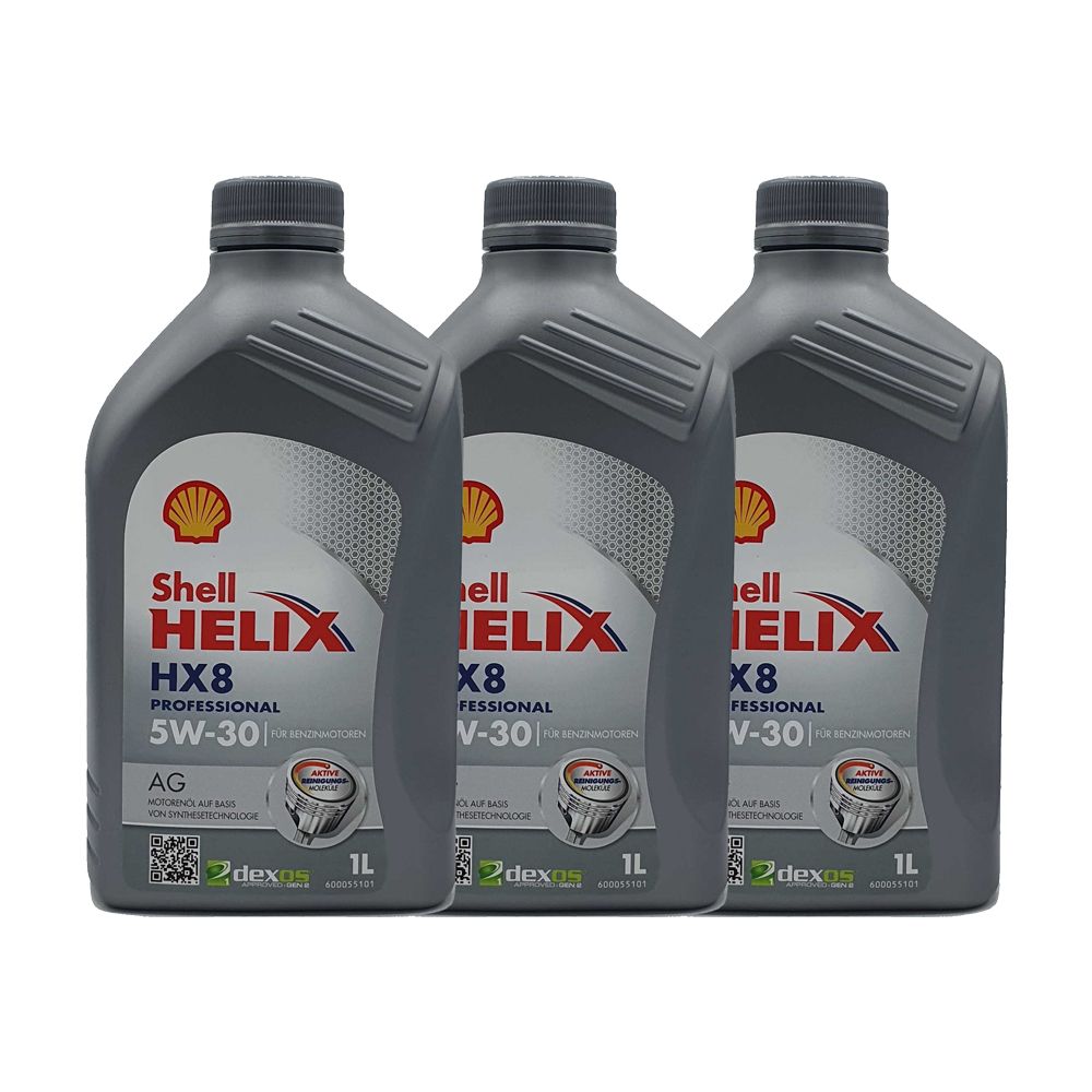Shell Helix HX8 Professional AG 5W-30 3x1 Liter