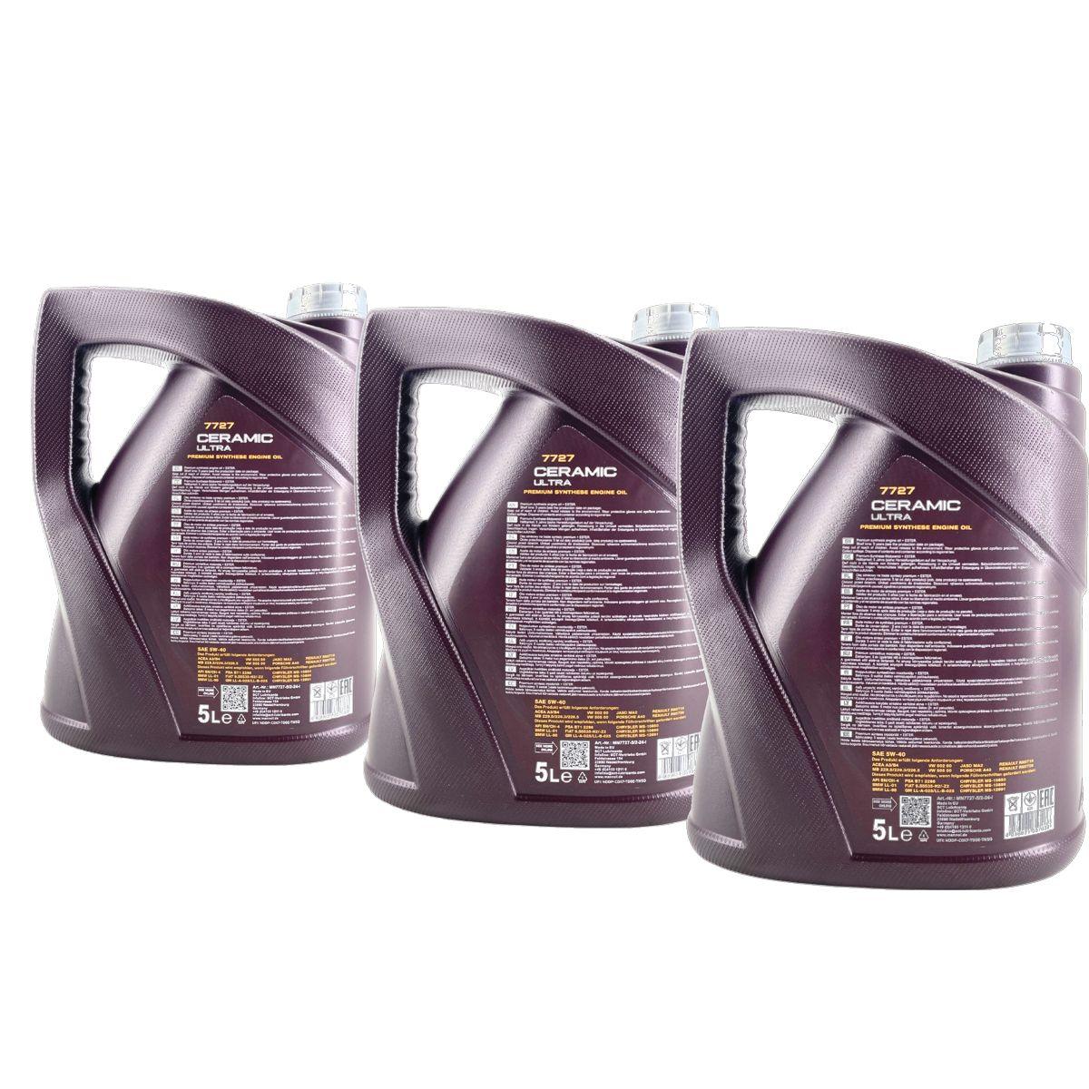 Mannol Ceramic Ultra 5W-40 3x5 Liter