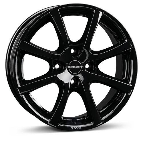 BORBET DESIGN LV4 schwarz glänzend 5.5Jx14 4x108 ET24