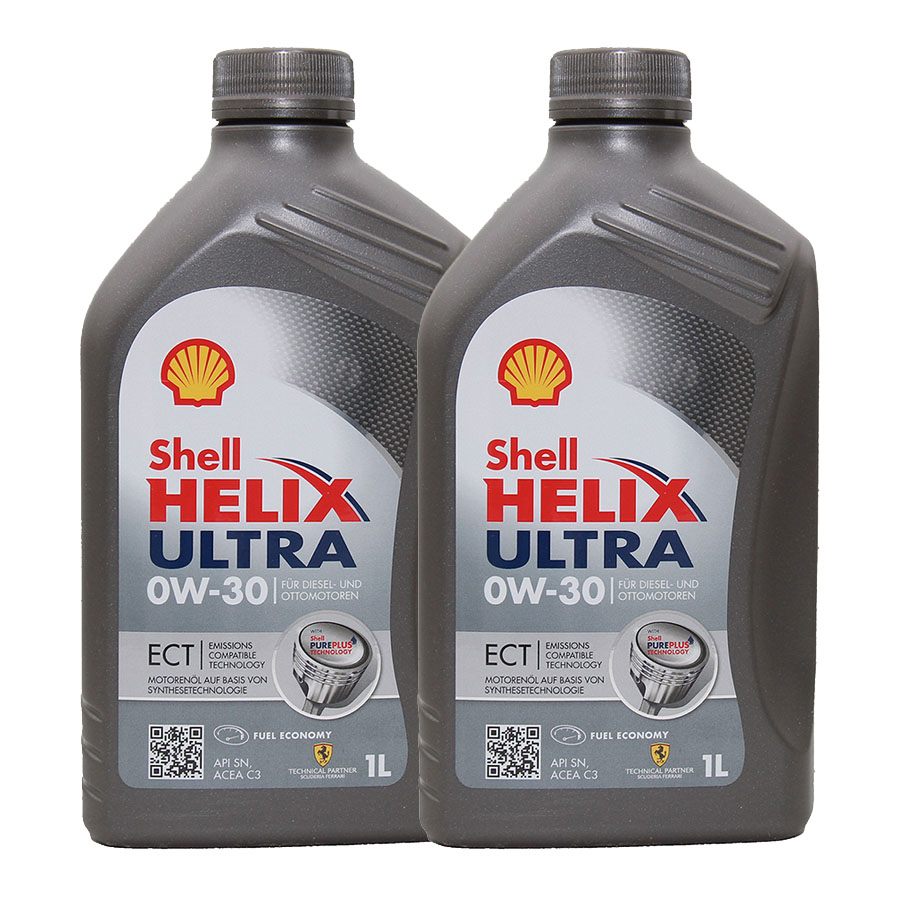 Shell Helix Ultra ECT 0W-30 2x1 Liter | G22526156