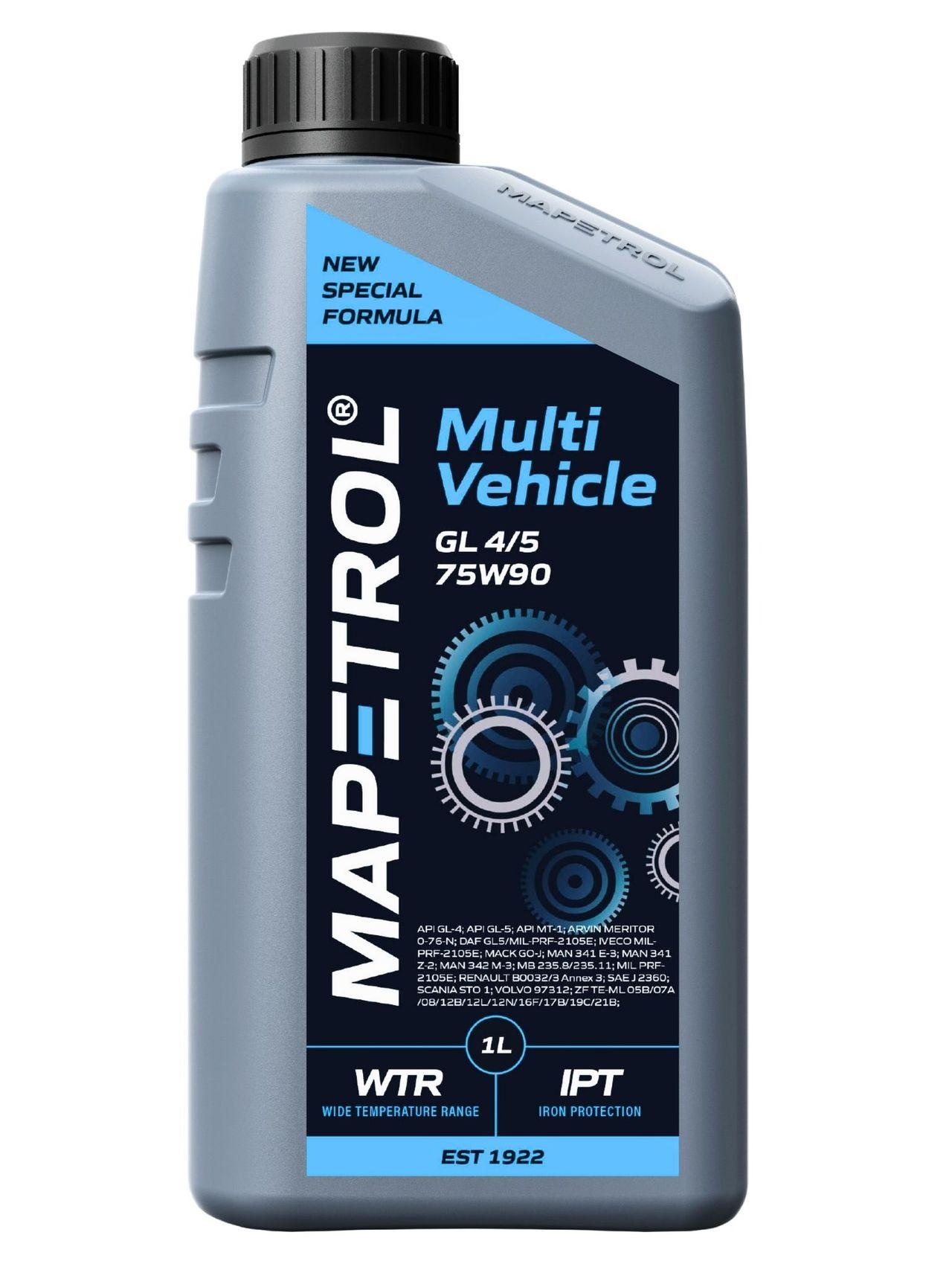Mapetrol Multi Vehicle GL 4/5 75W-90 1 Liter