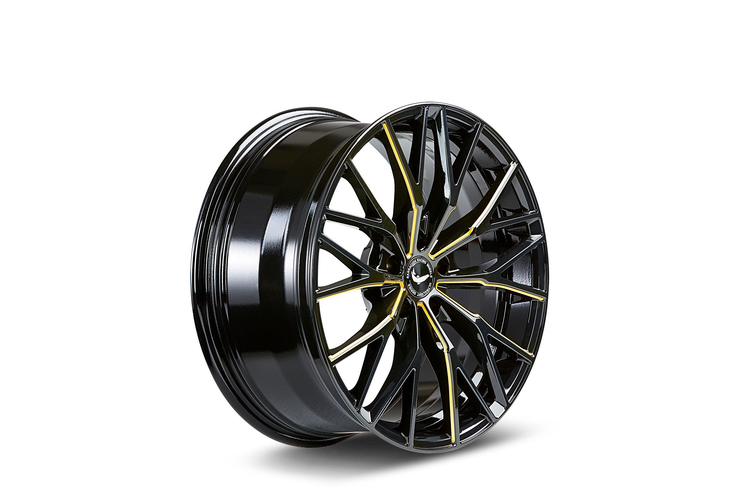 BARRACUDA PROJECT 3.0 black gloss flashgold 10.0Jx20 5x112 ET18