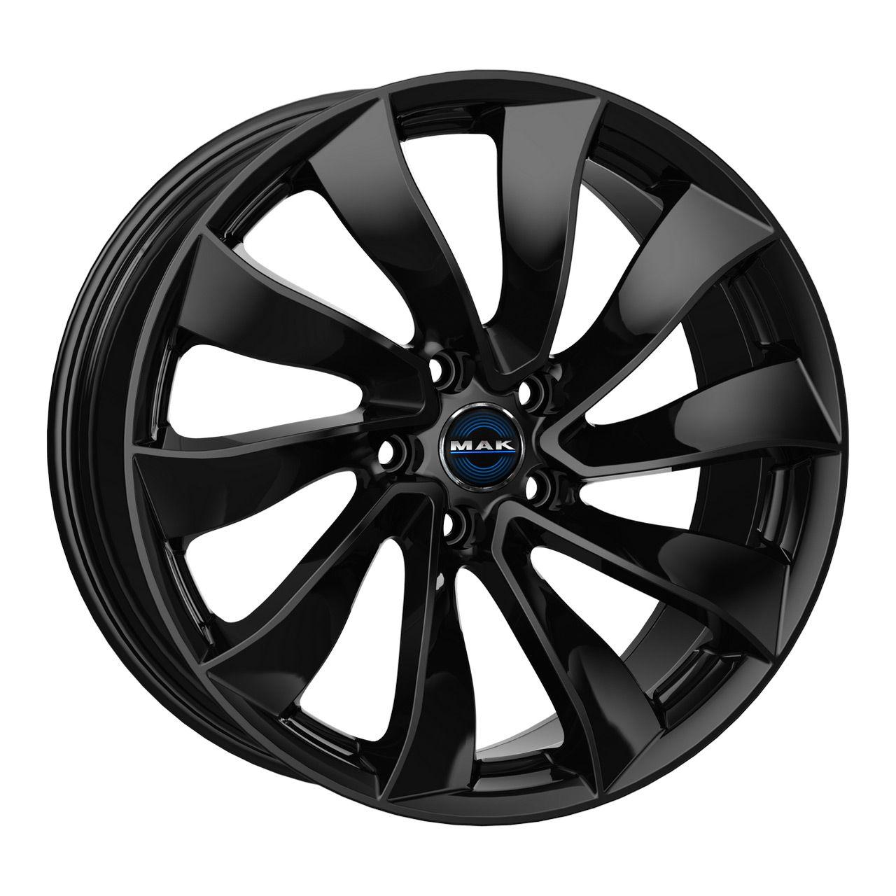 MAK SOLAR gloss black 8.5Jx18 5x114 ET38