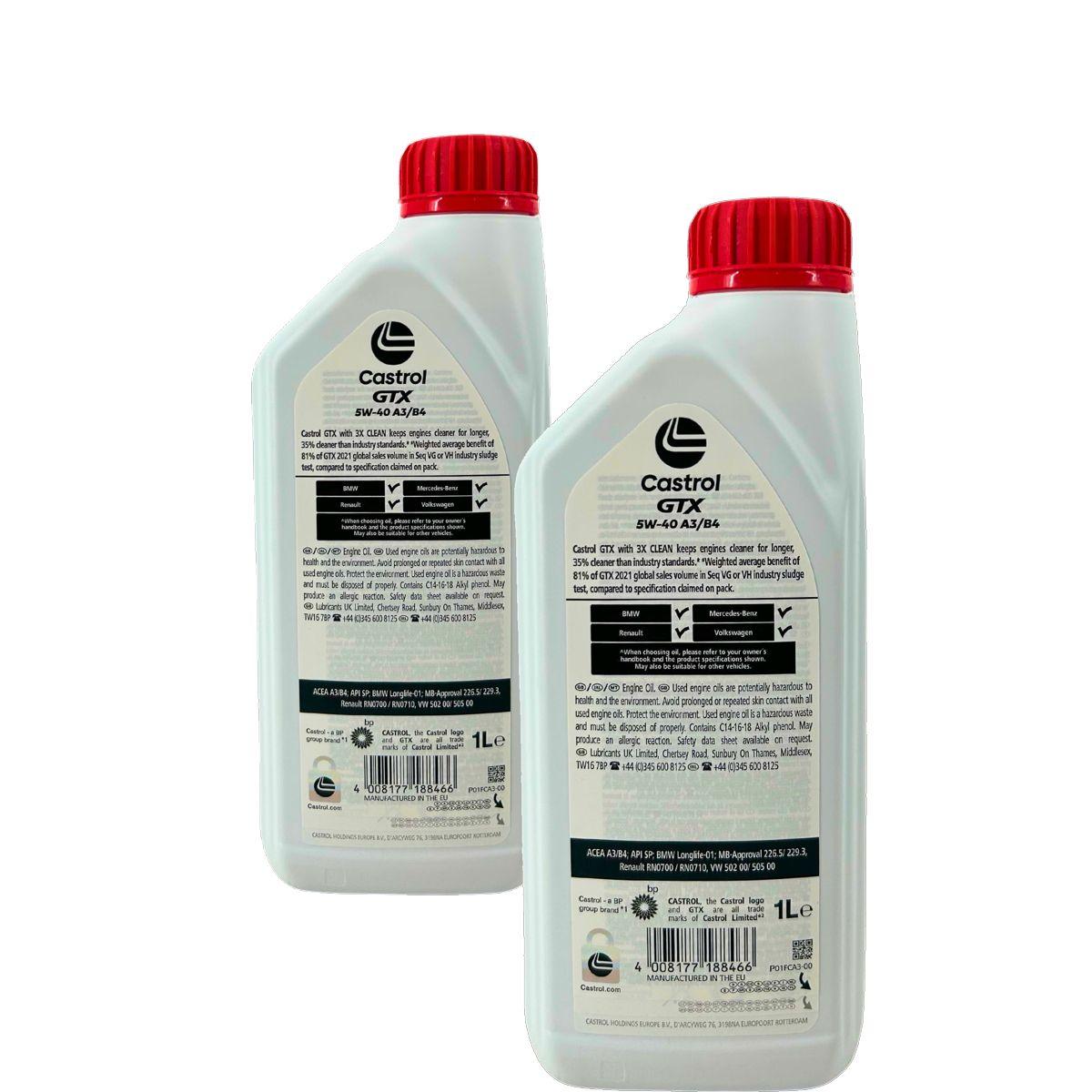 Castrol GTX 5W-40 A3/B4 2x1 Liter