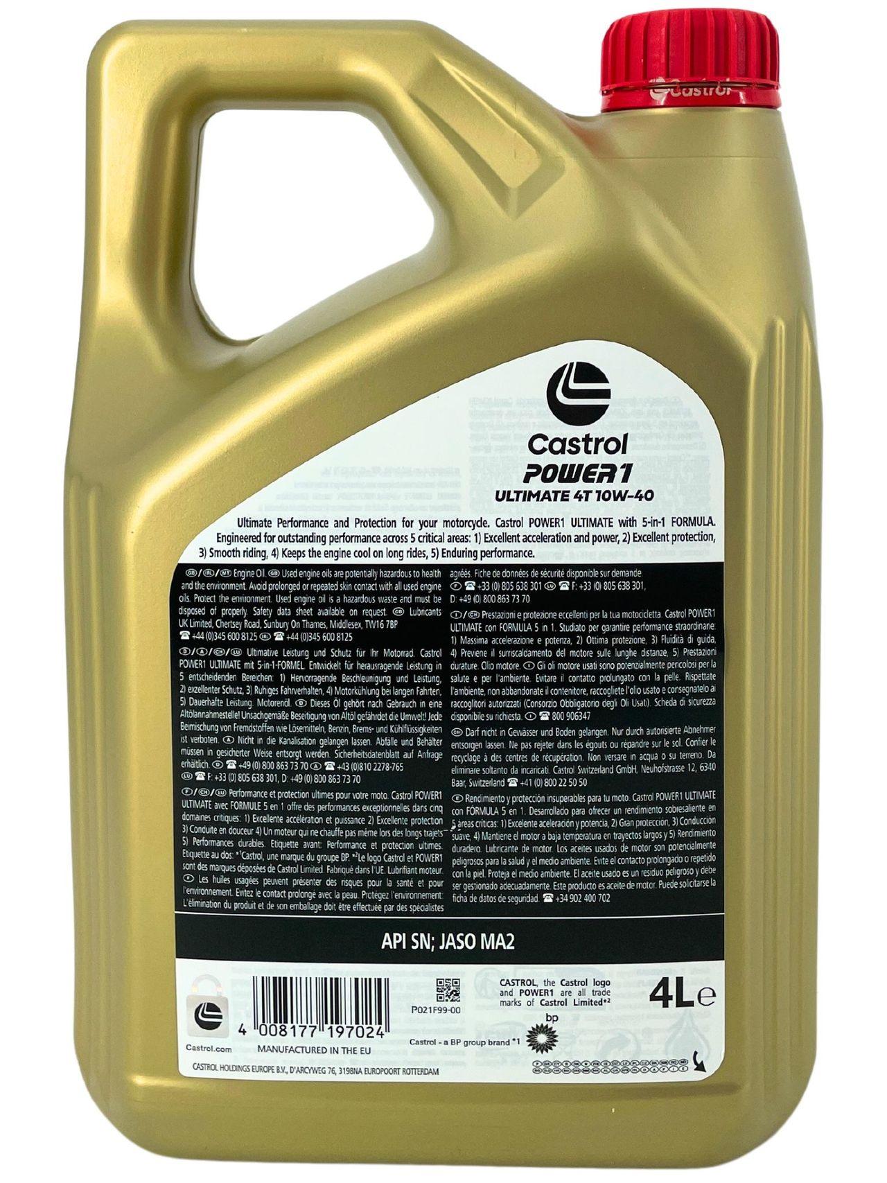 Castrol Power 1 Ultimate 4T 10W-40 4 Liter