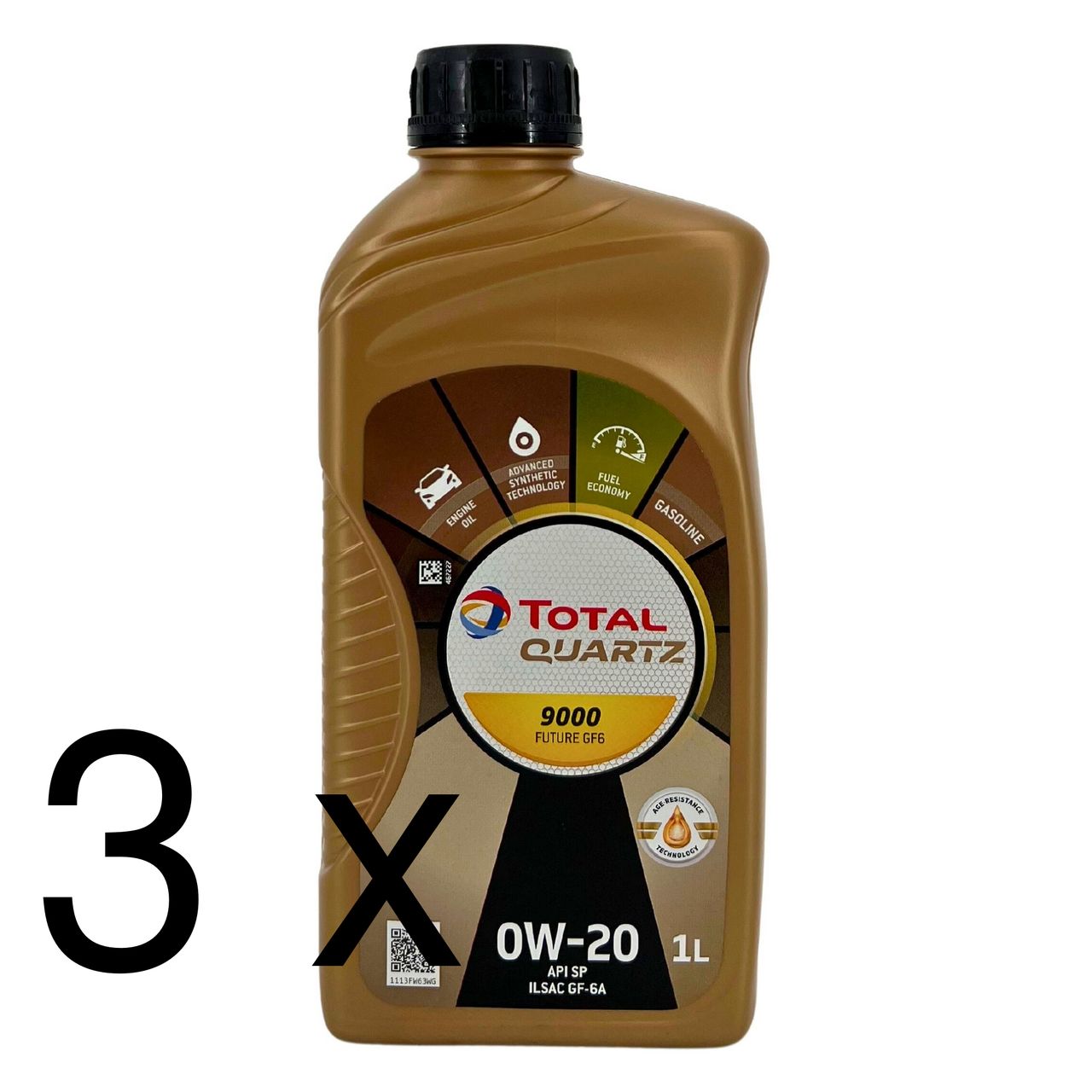 Total Quartz 9000 Future GF6 0W-20 3x1 Liter