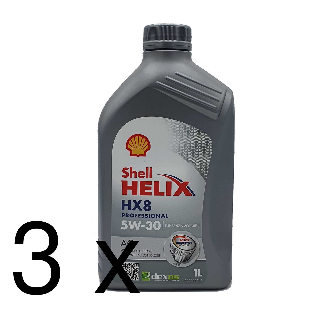 Shell Helix HX8 Professional AG 5W-30 3x1 Liter