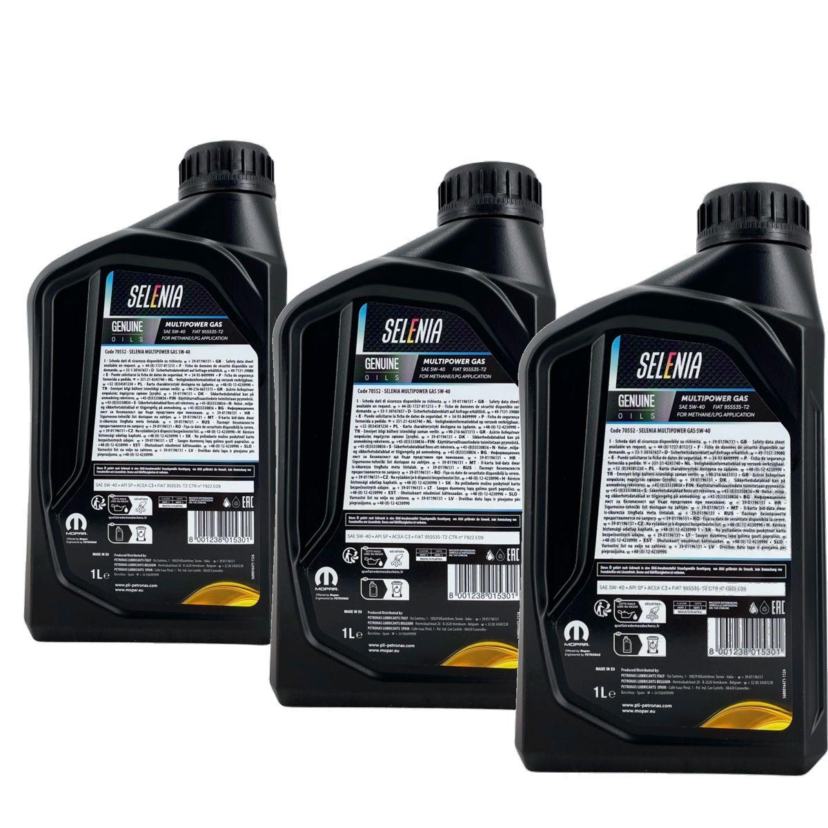 Selenia Multipower Gas 5W-40 3x1 Liter
