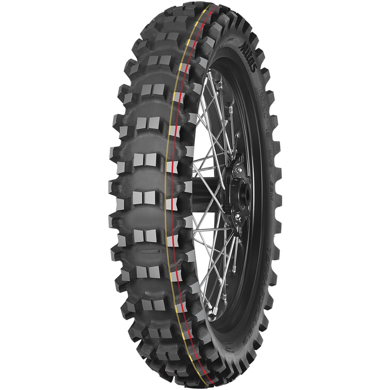 MITAS TERRA FORCE-MX SM (RED-YELLOW) 100/90 - 19 TT 57M NHS REAR (SOFT/MEDIUM)