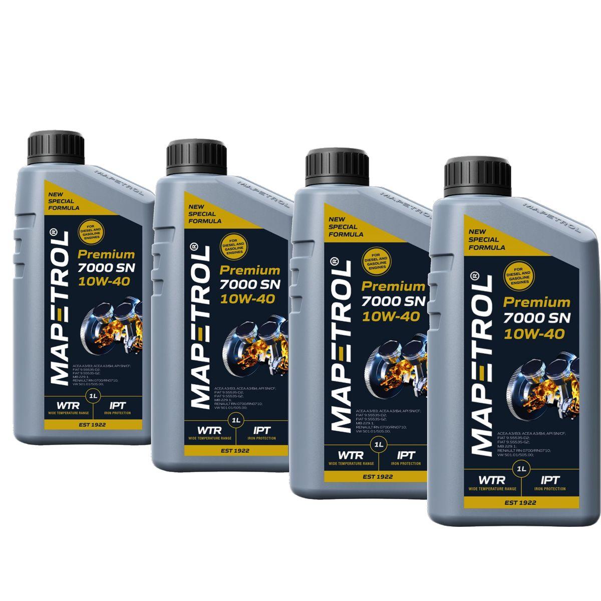 Mapetrol Premium 7000 SN 10W-40 4x1 Liter