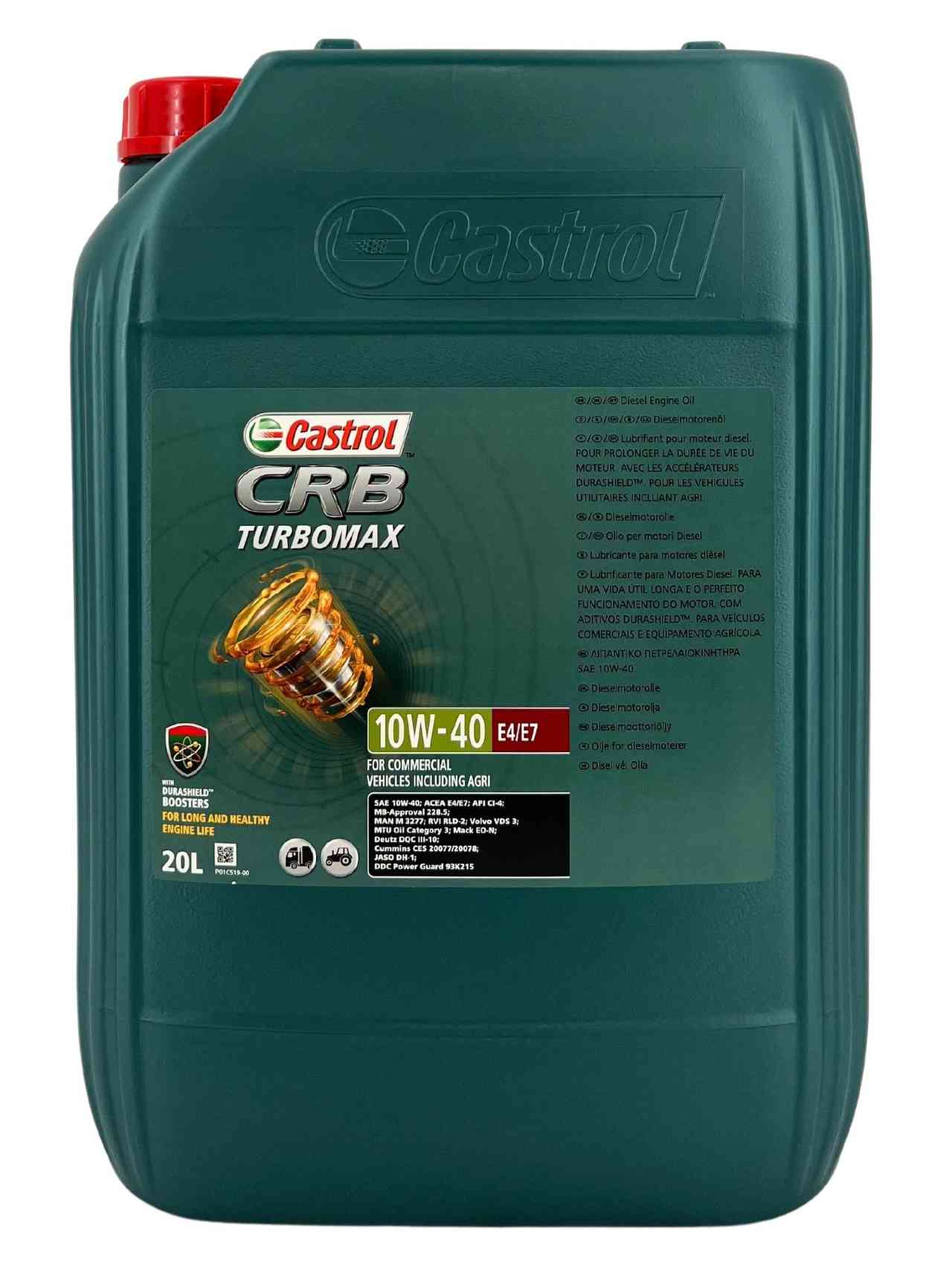Castrol CRB Turbomax 10W-40 E4/E7 20 Liter