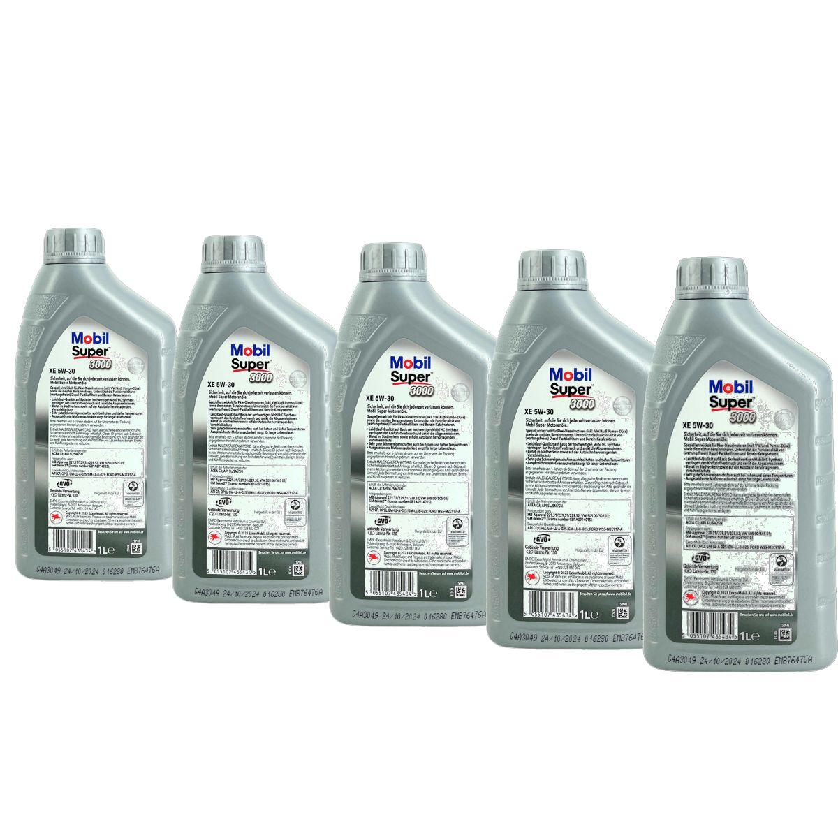Mobil Super 3000 XE 5W-30 5x1 Liter