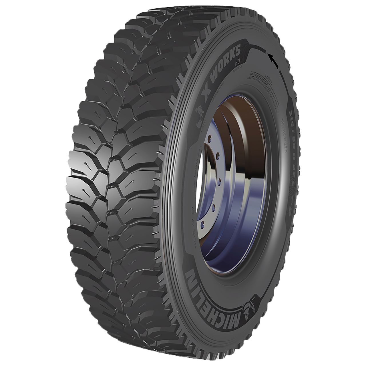 MICHELIN 315/80 R 22.5 TL 156/150K X WORKS HD D M+S 3PMSF RFID