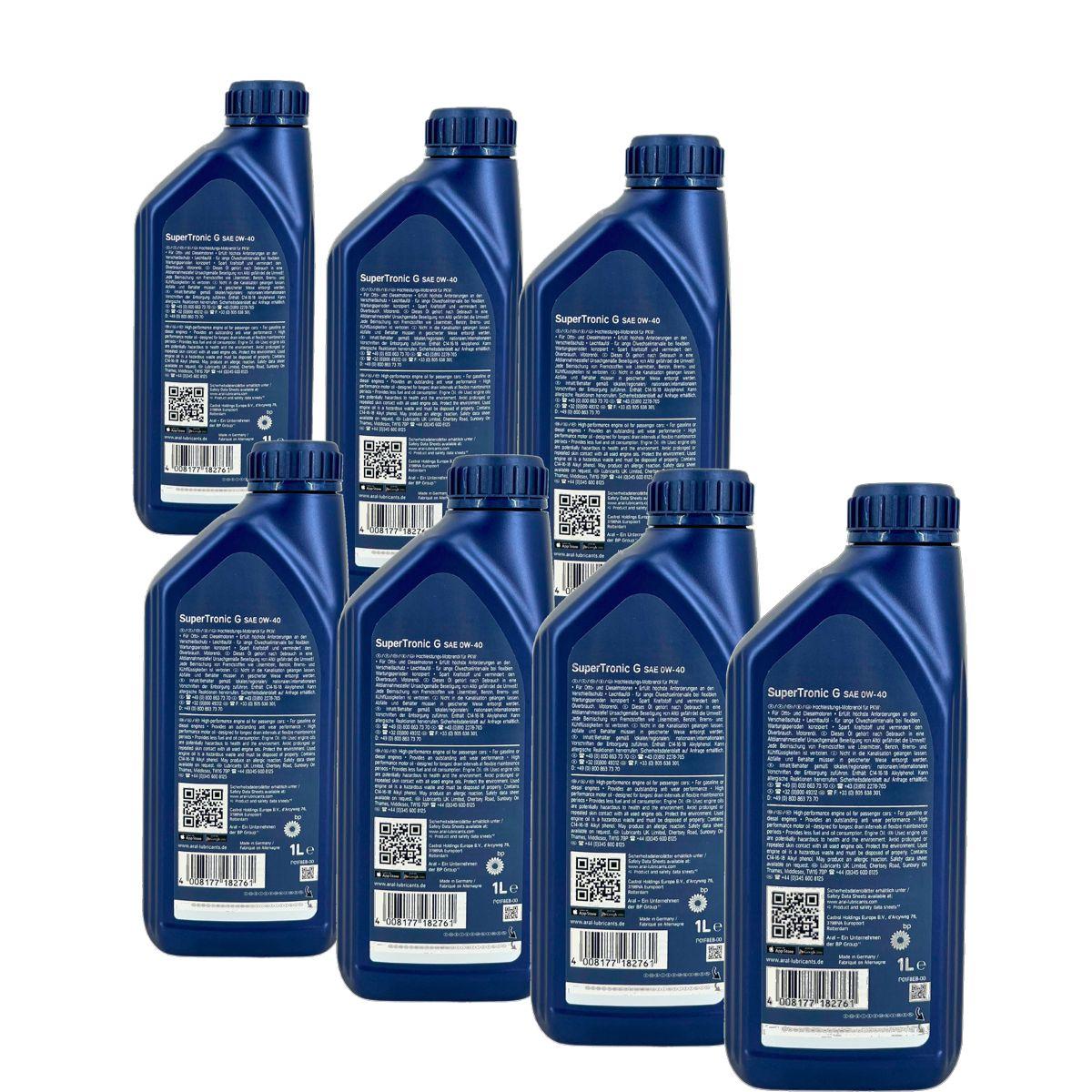 Aral SuperTronic G 0W-40 7x1 Liter