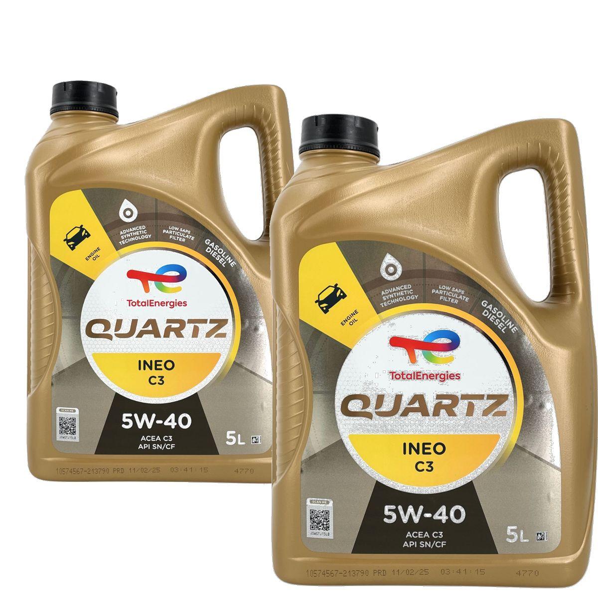 Total Quartz Ineo C3 5W-40 2x5 Liter