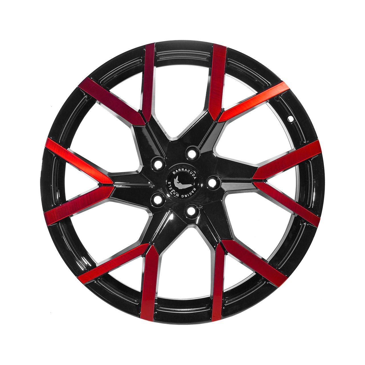 BARRACUDA TZUNAMEE EVO black gloss flashred 9.0Jx20 5x120 ET40