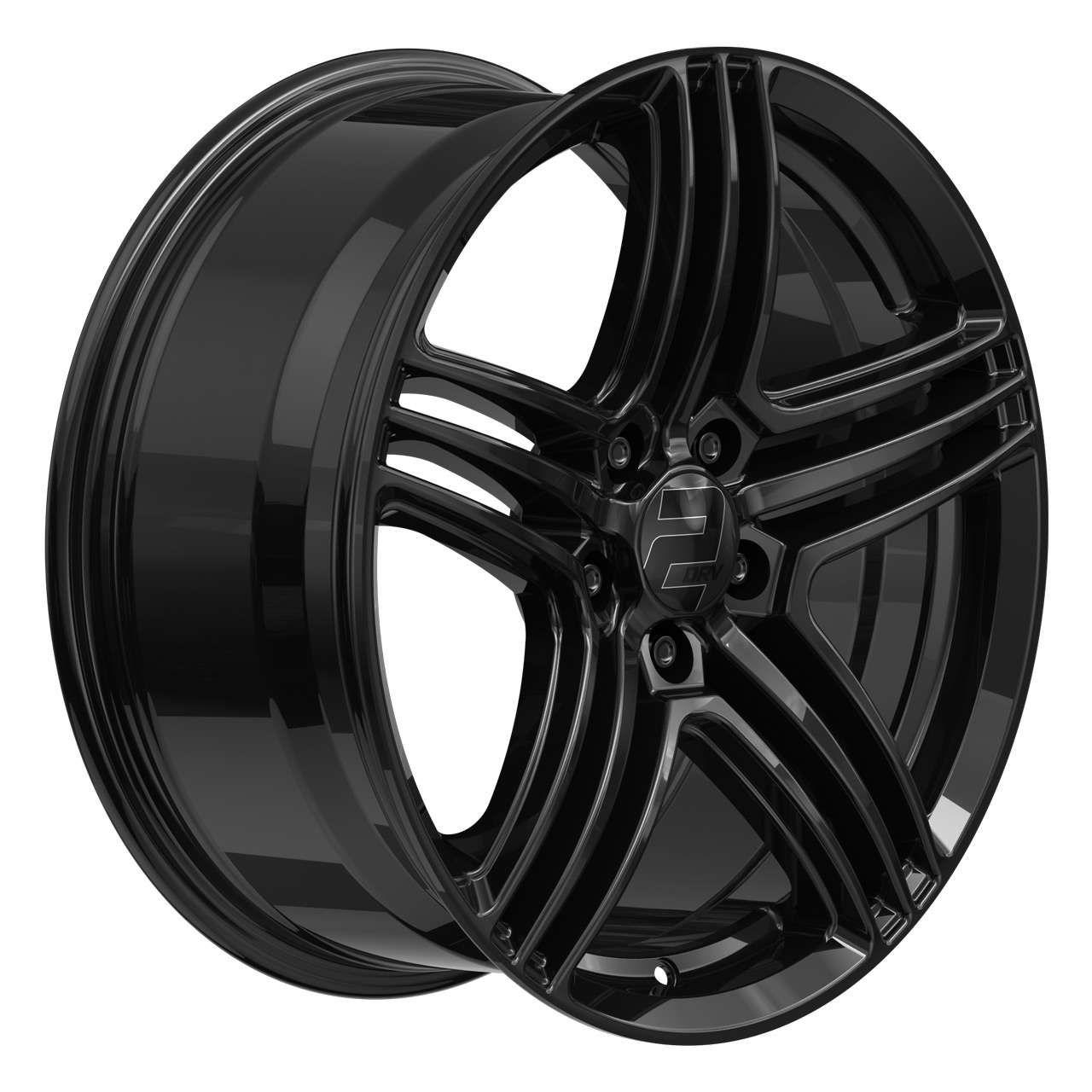 WHEELWORLD-2DRV WH12 schwarz glänzend lackiert 8.0Jx18 5x112 ET35