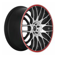 BARRACUDA KARIZZMA mattblack puresports color trim rot 8.5Jx19 5x112 ET40