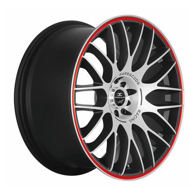 BARRACUDA KARIZZMA mattblack puresports color trim rot 7.5Jx17 4x108 ET38