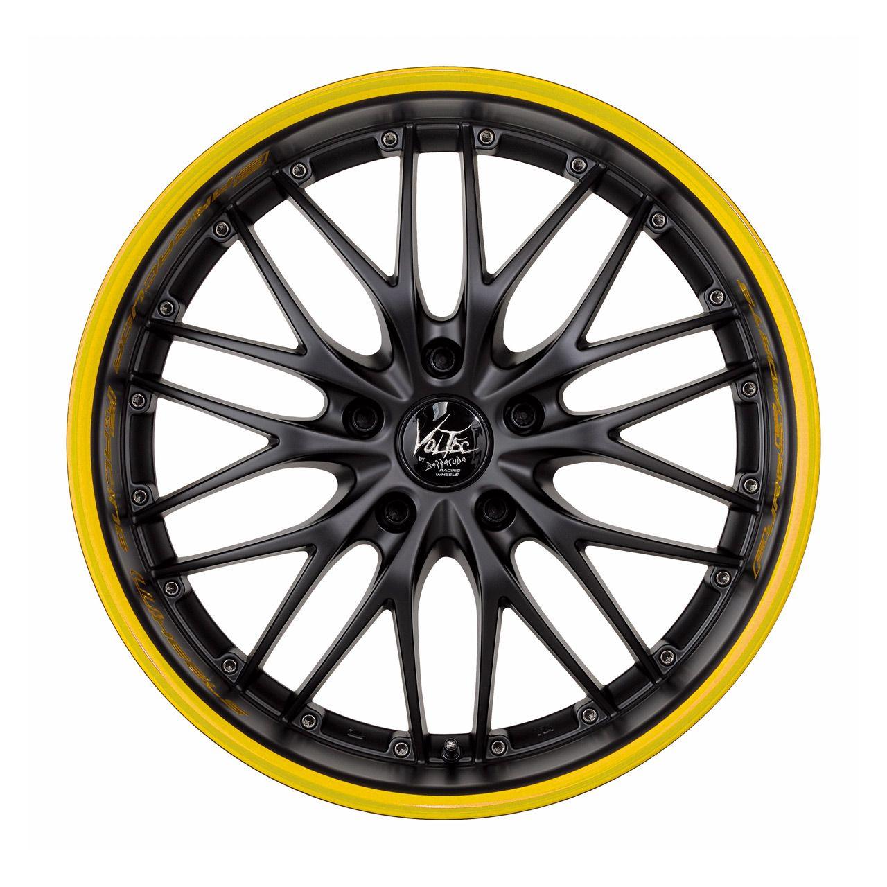 BARRACUDA VOLTEC T6 SUV mattblack puresports color trim gelb 9.0Jx20 5x120 ET42