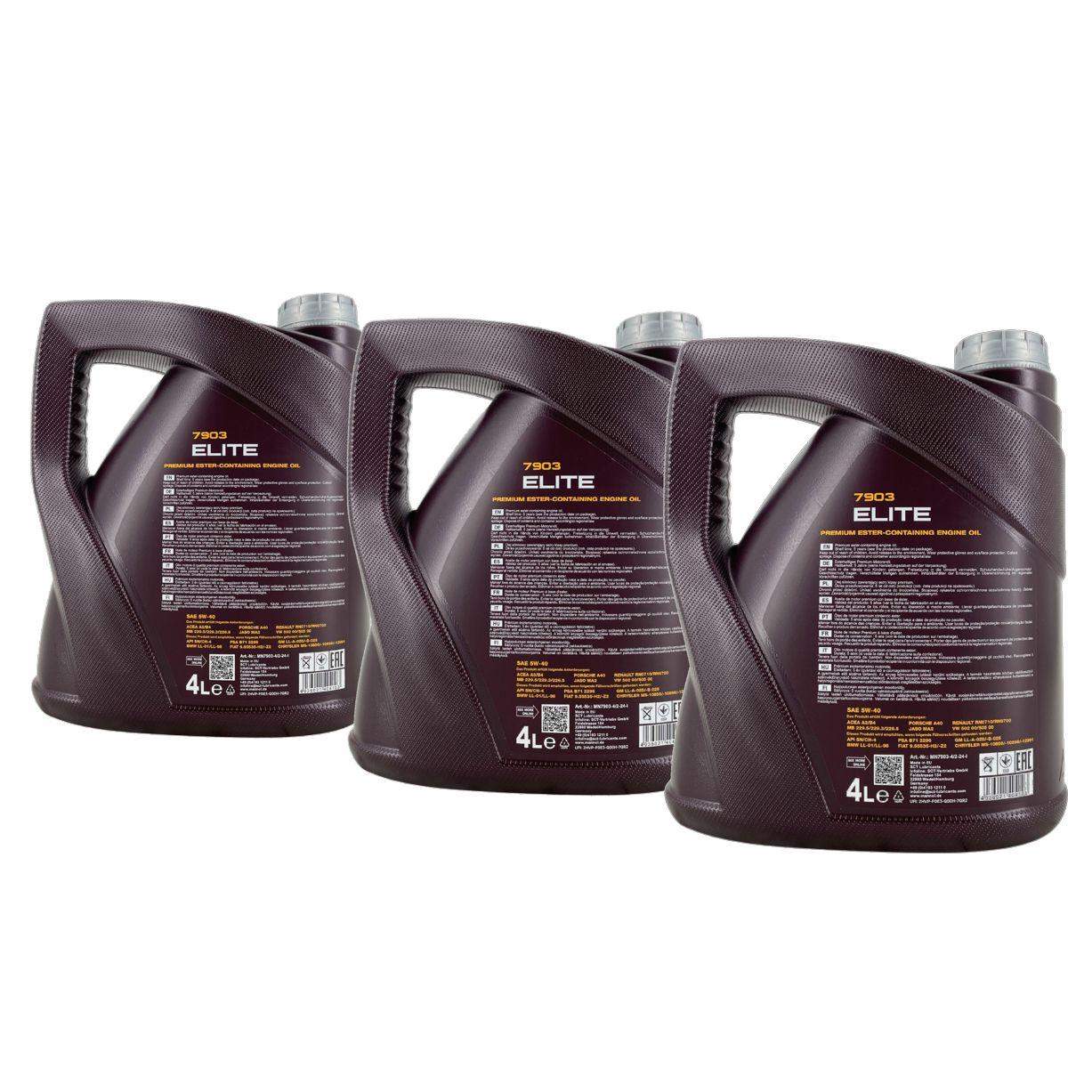 Mannol Elite 5W-40 3x4 Liter