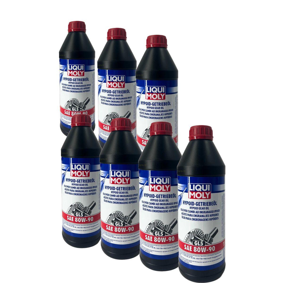 Liqui Moly Hypoid-Getriebeöl (GL5) SAE 80W-90 7x1 Liter