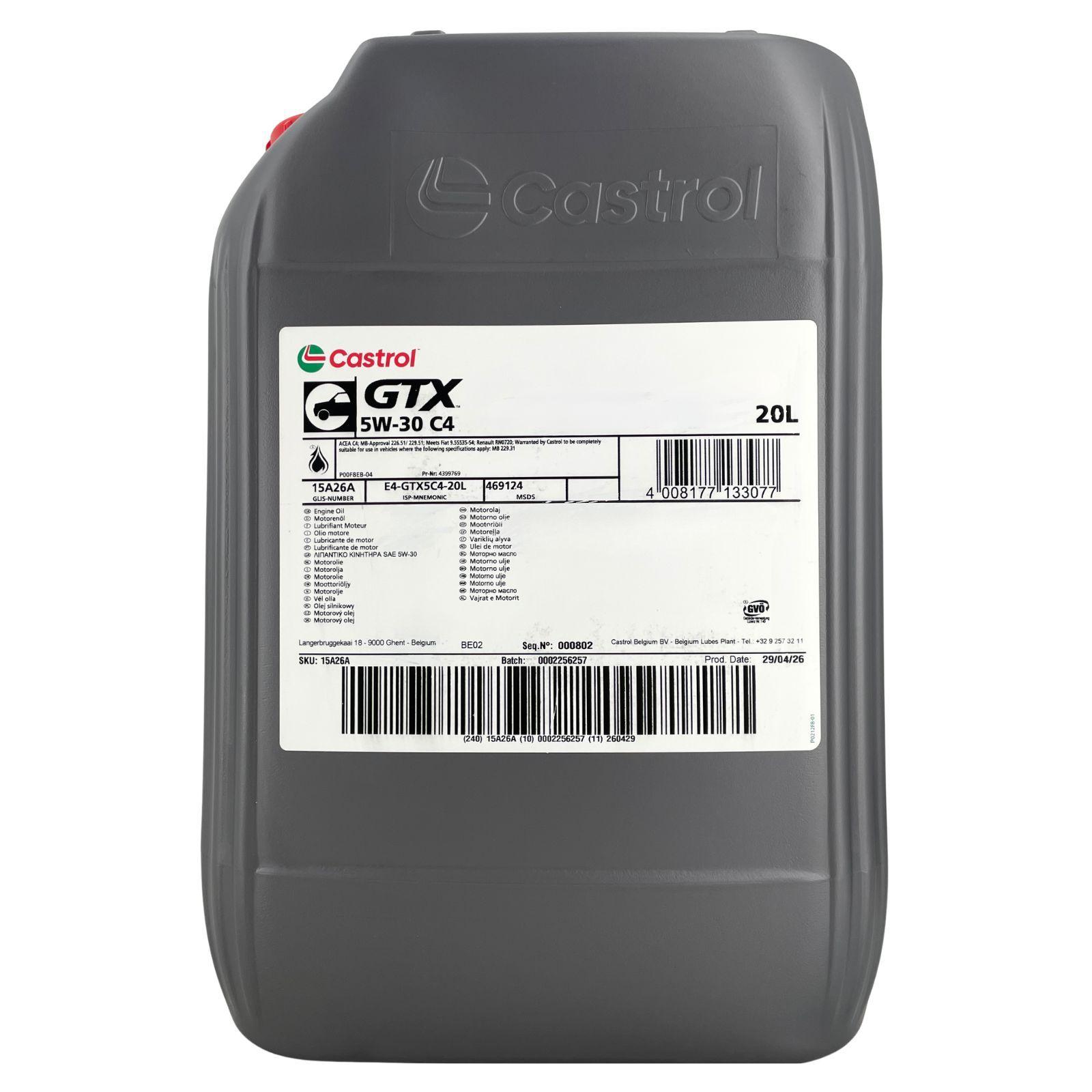 Castrol GTX 5W-30 C4 20 Liter