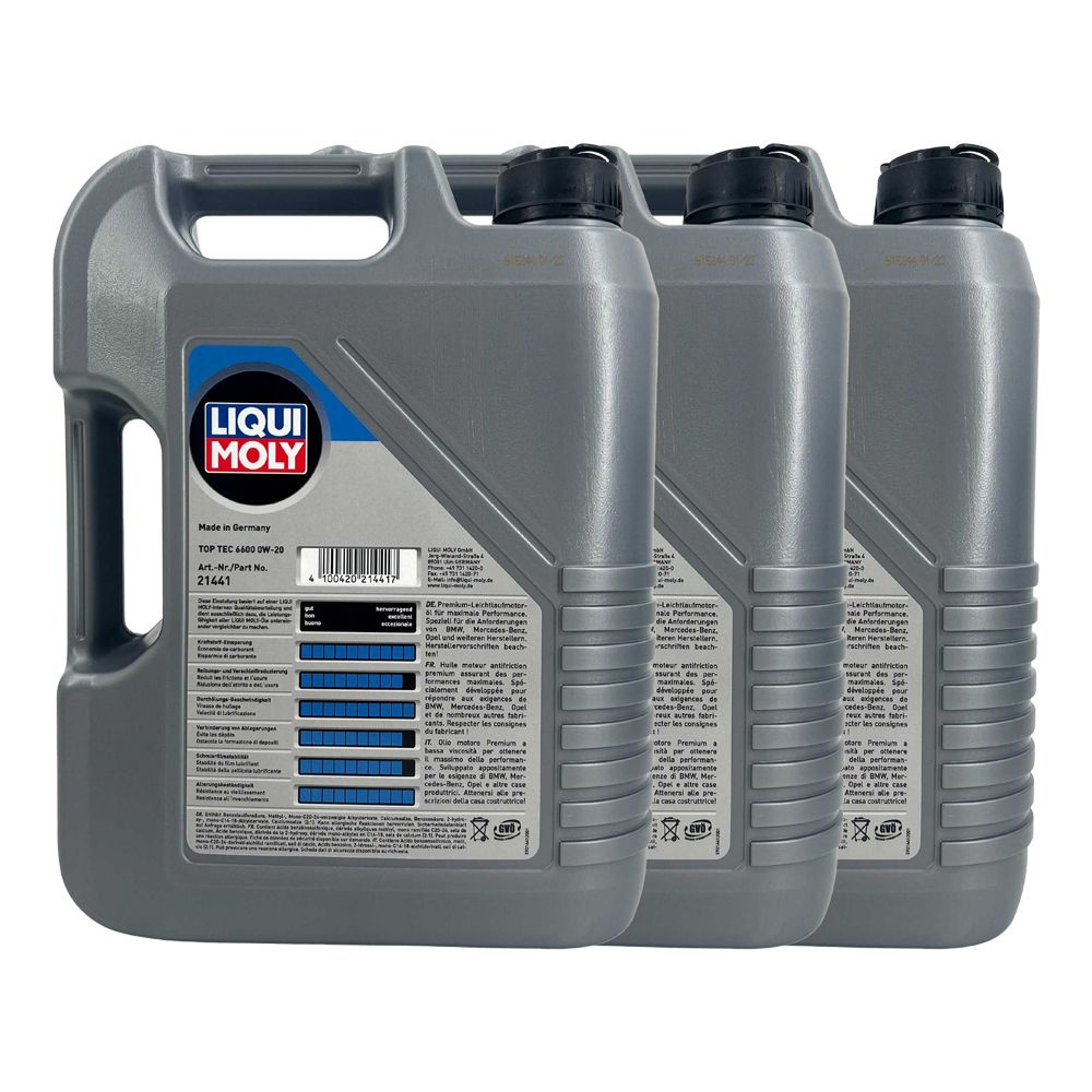 Liqui Moly Top Tec 6600 0W-20 3x5 Liter | G38073143