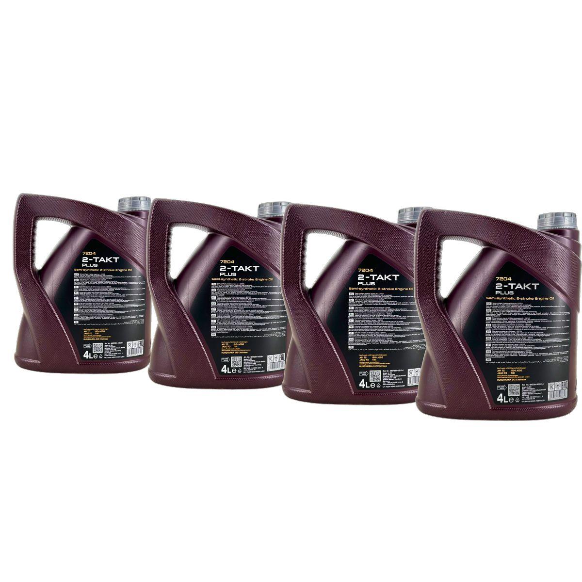 Mannol 2-Takt Plus 4x4 Liter