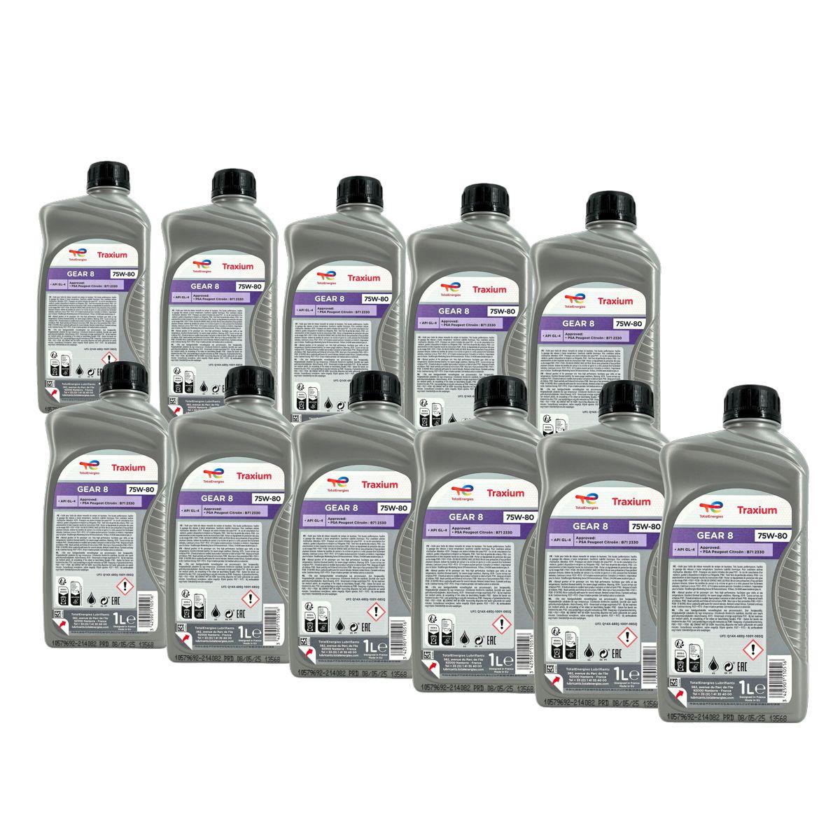 Total Traxium Gear 8 75W-80 11x1 Liter