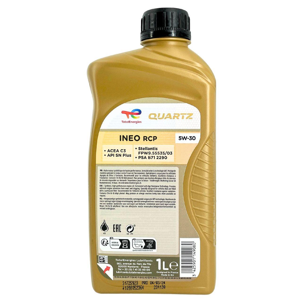 Total Quartz Ineo RCP 5W-30 1 Liter