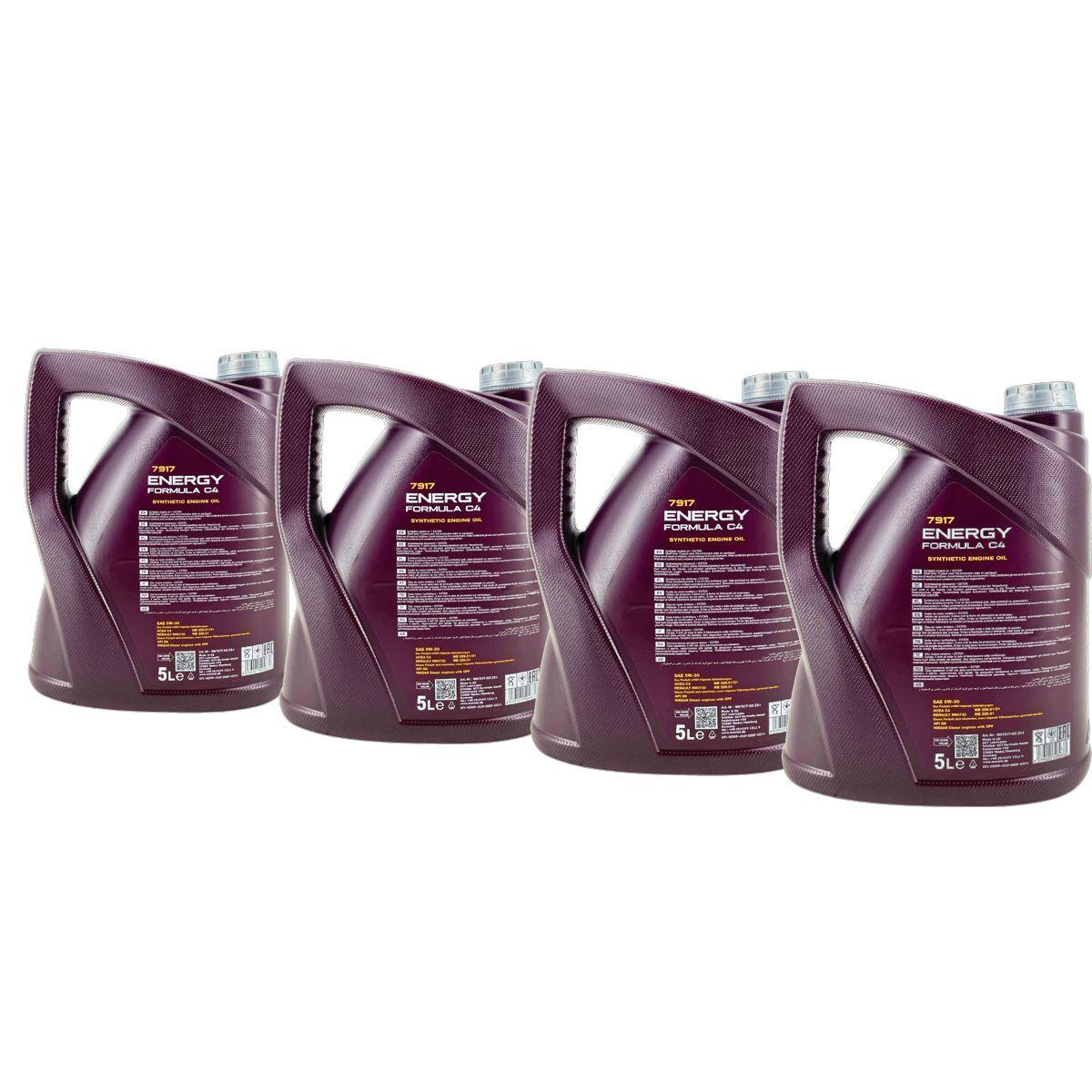 Mannol Energy Formula C4 5W-30 4x5 Liter