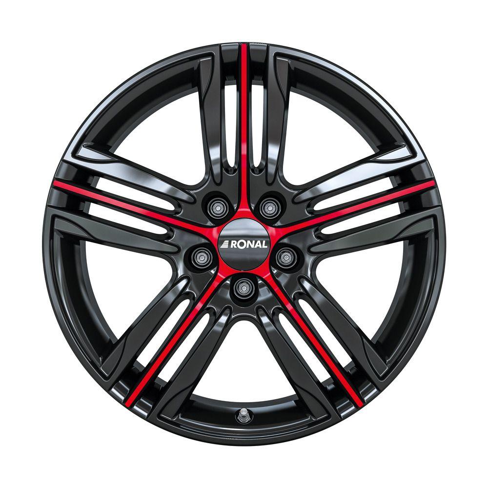 RONAL RONAL R57 MCR jetblack-red spoke 7.5Jx19 5x112 ET55