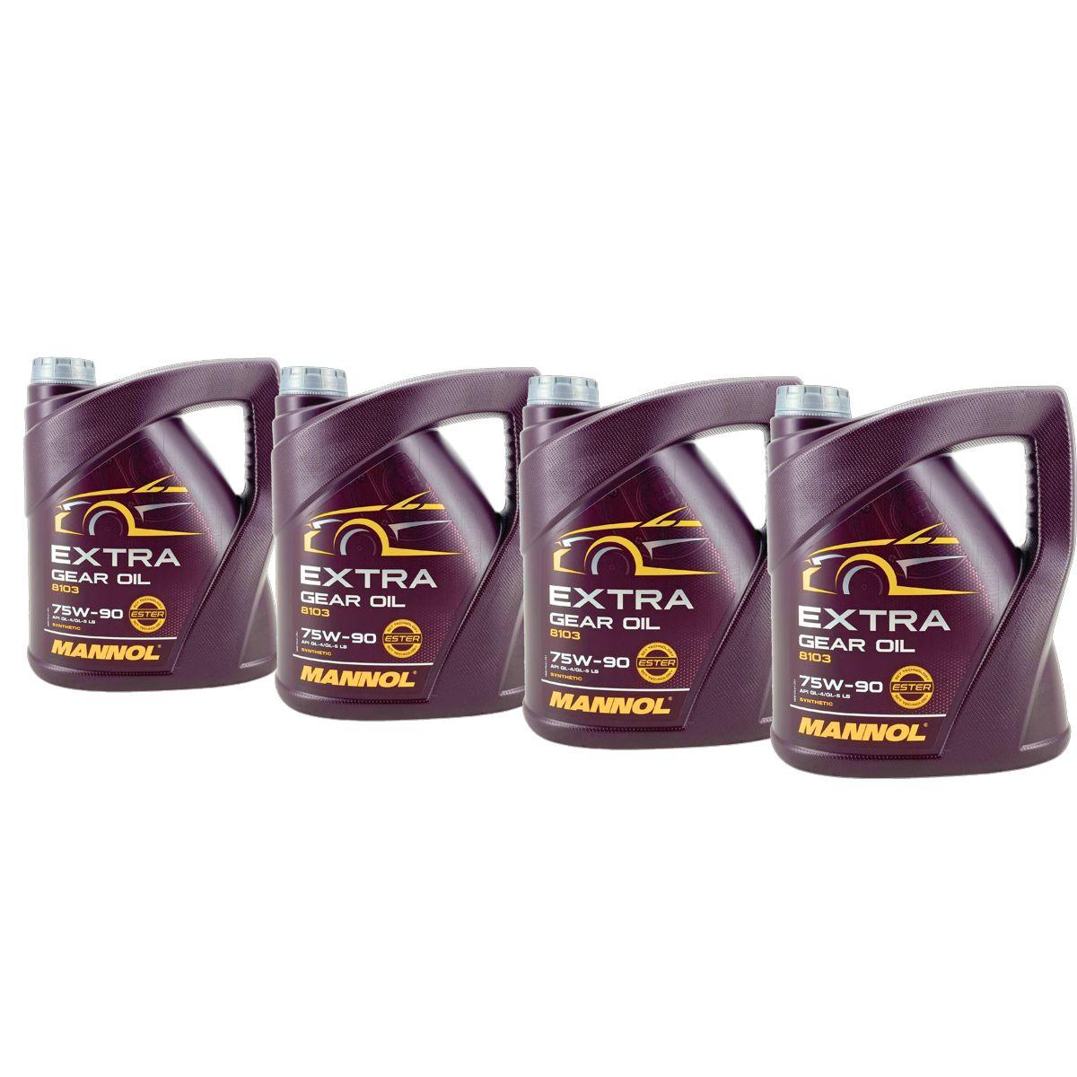 Mannol Extra Gear Oil Getriebeöl 75W-90 GL-4/GL-5 LS 4x4 Liter