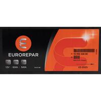 EUROREPAR STD Batterie Autobatterie Starterbatterie 12V 60Ah 540A/EN 1609232680
