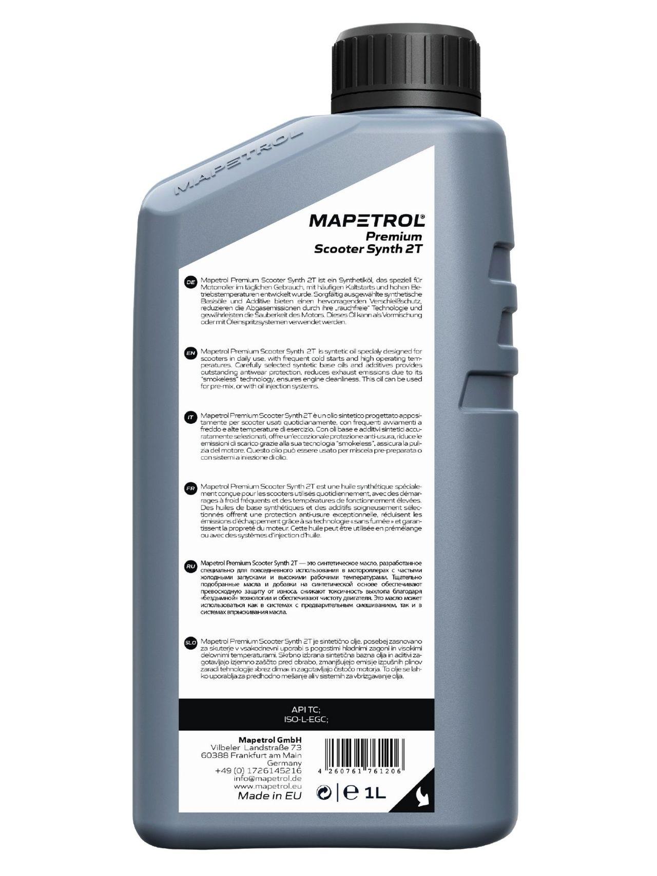 Mapetrol Premium Scooter Synth 2T 1 Liter