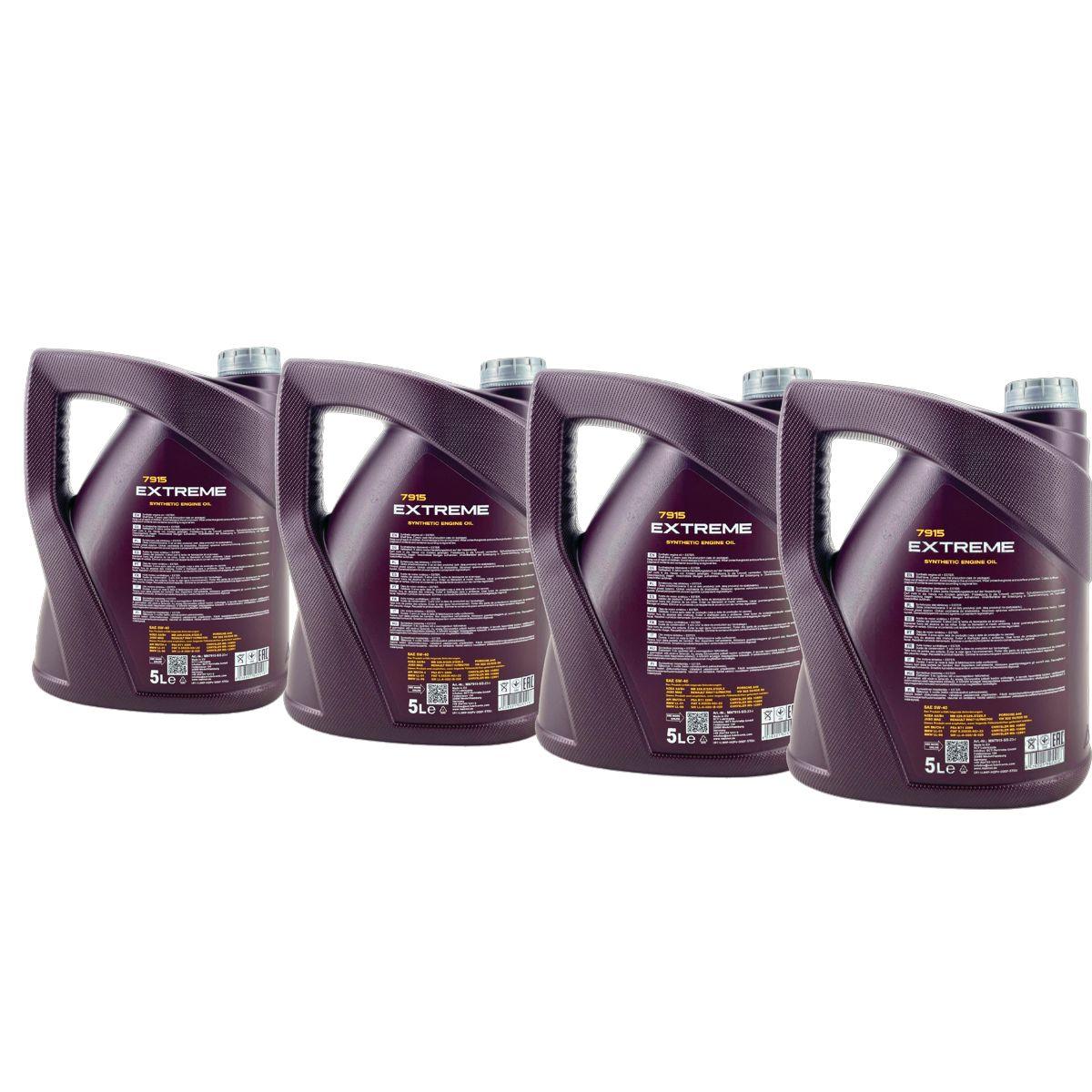 Mannol Extreme 5W-40 4x5 Liter